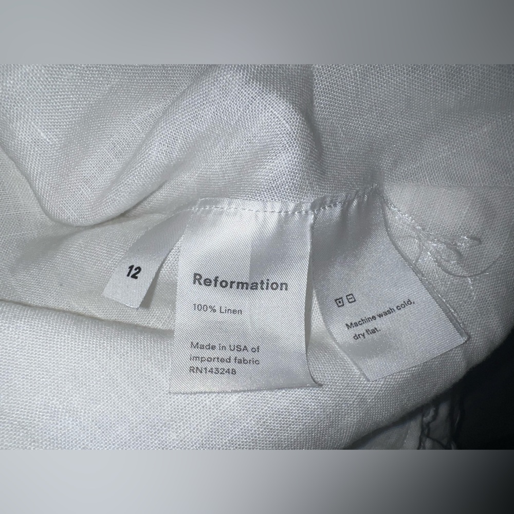 Reformation Porto White Linen Dress - Picture 6 of 7